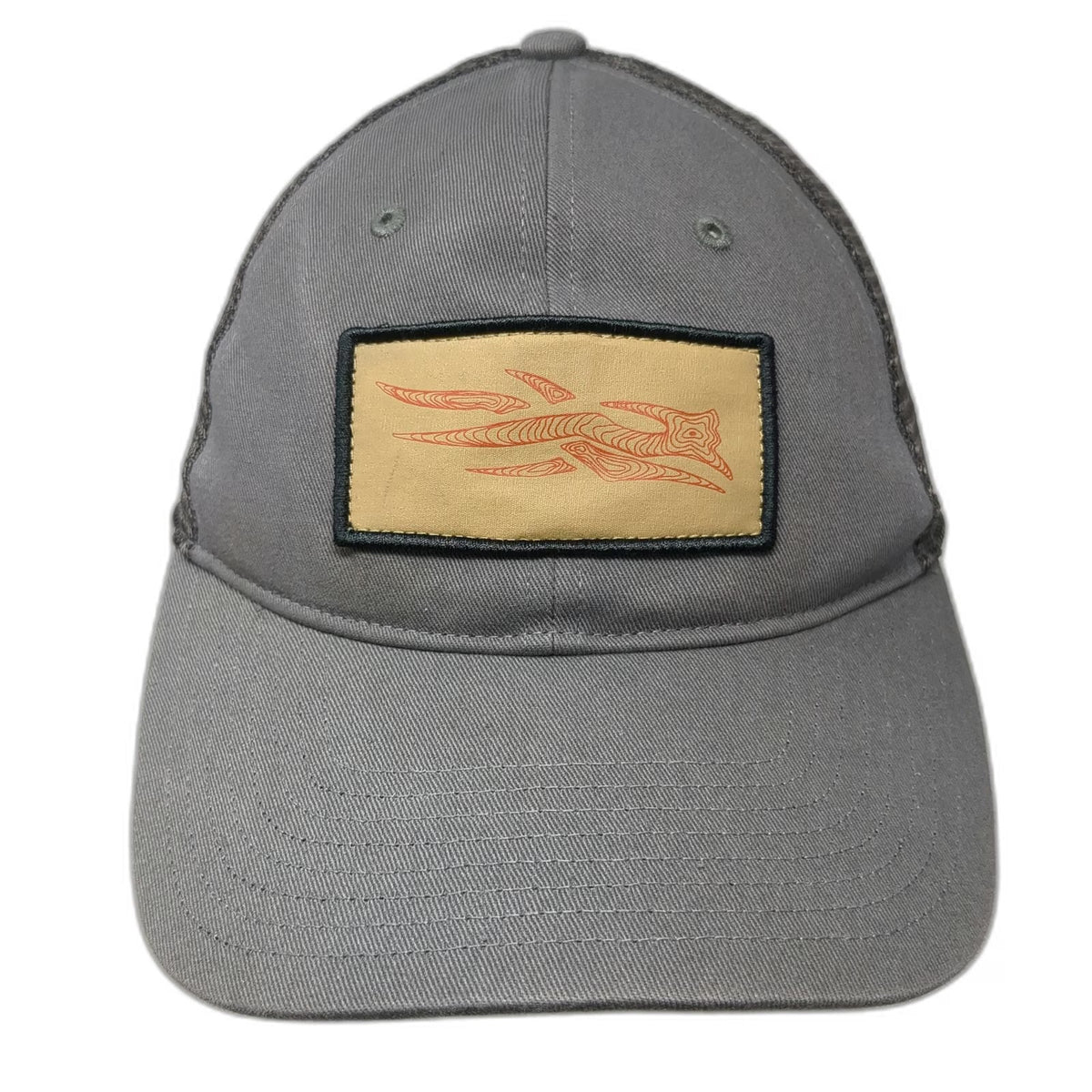 Sitka Trucker Hat Gray One Size Mesh Back Snapback Patch Logo Outdoor Hunting