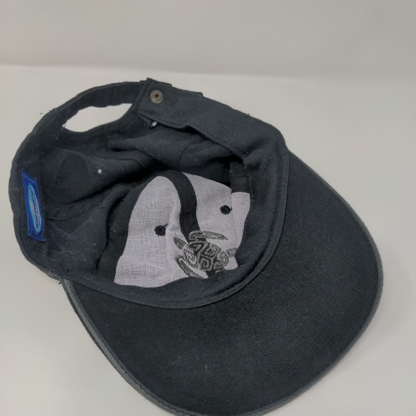 Hawaii Slideback Hat Black One Size Adjustable Embroidered 6 Panel Surfware