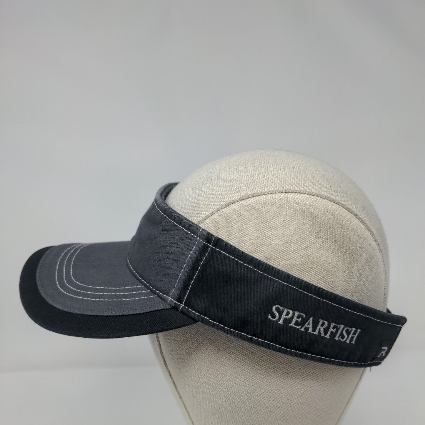 Spearfish Sasquatch Strapback Sun Visor Cap Gray One Size Adjustable Richardson