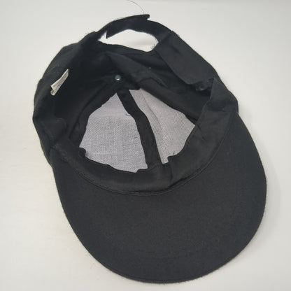 Unbranded Strapback Baseball Cap Black One Size Adjustable 6 Panel Blank