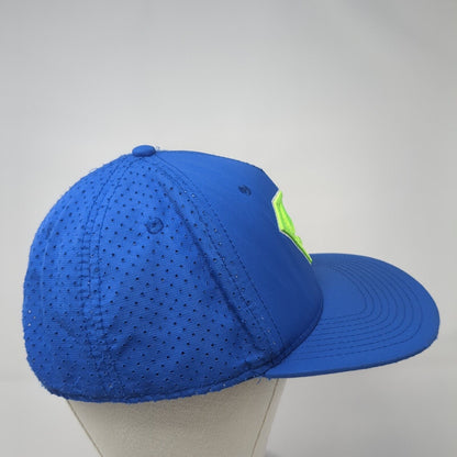 Superman Snapback Hat Blue One Size Adjustable Embroidered Breathable 6 Panel