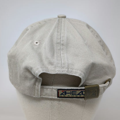 Ahead Baseball Cap Beige Blue One Size Rocky Mountain National Park Hat Strap