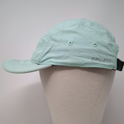 Nike 5 Panel Blue One Size AW84 Dri-FIT Reflective Swoosh Strapback Running Hat