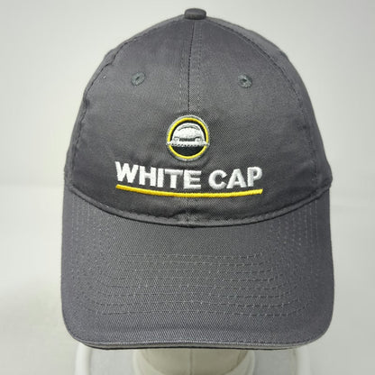 Port & Company White Cap Dow Gray Baseball Cap One Size Strapback Hat Dowsil