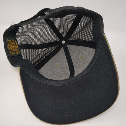 Explore Idaho Patch Snapback Trucker Hat Multi One Size Mesh Back Camo