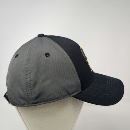 Green Bay Packers NFL Team Apparel Black Gray One Size Strapback Embroidered Hat