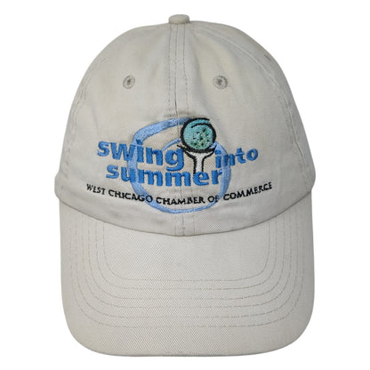 Swing Into Summer West Chicago Chamber Of Commerce Baseball Cap Beige OS AMC