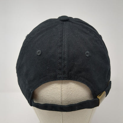 Universal Thread Slideback Hat Black One Size Adjustable Blank 6 Panel