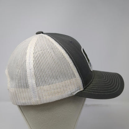Richardson Trucker Hat Gray One Size Leupold American Flag Patch Mesh Snapback