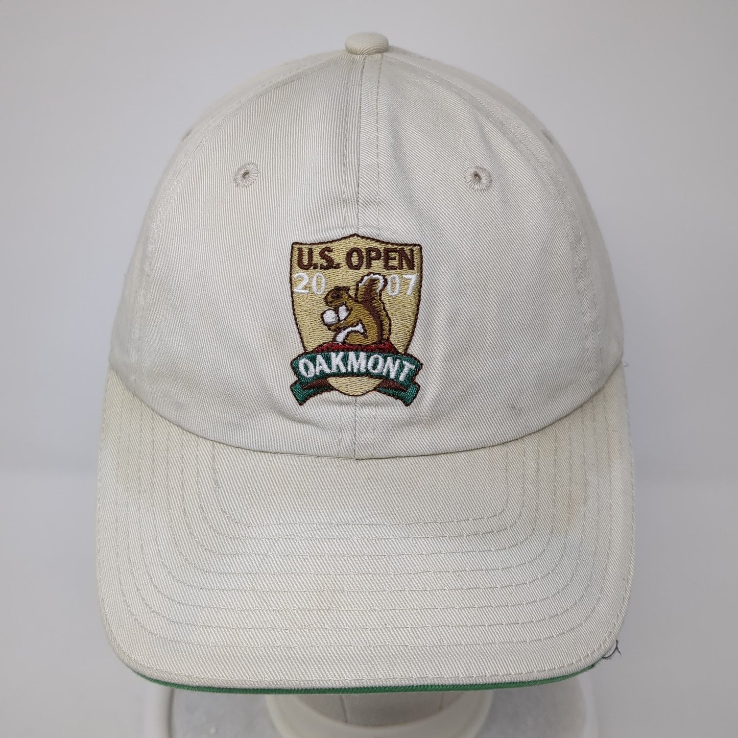 US Open 2007 Oakmont USGA Member Baseball Cap Beige OS Adjustable Embroidered