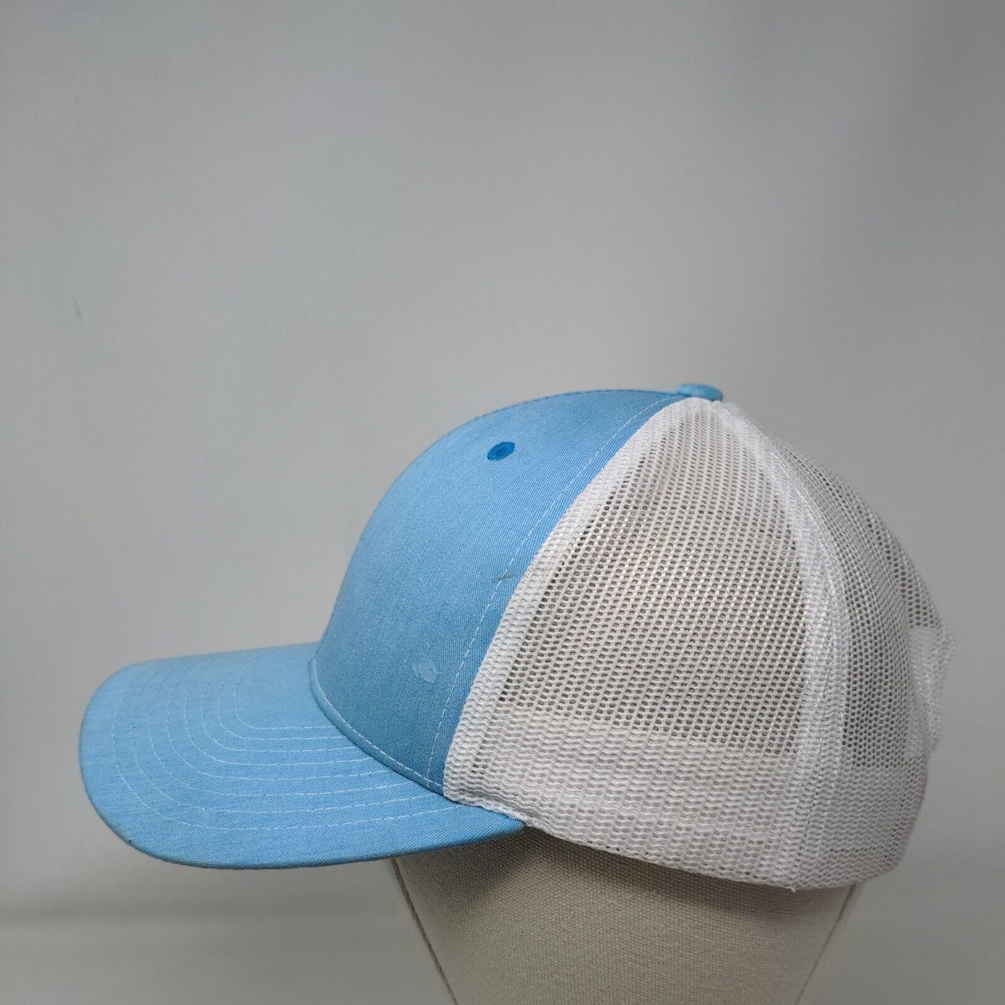 Richardson Snapback Mesh Back Trucker Hat Blue One Size Colorblock