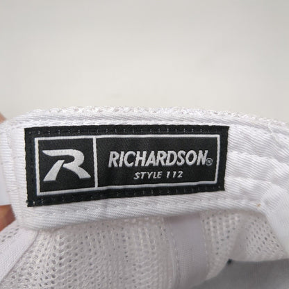 D.L. Evans Bank Patch Mesh Back Trucker Hat Blue One Size Richardson