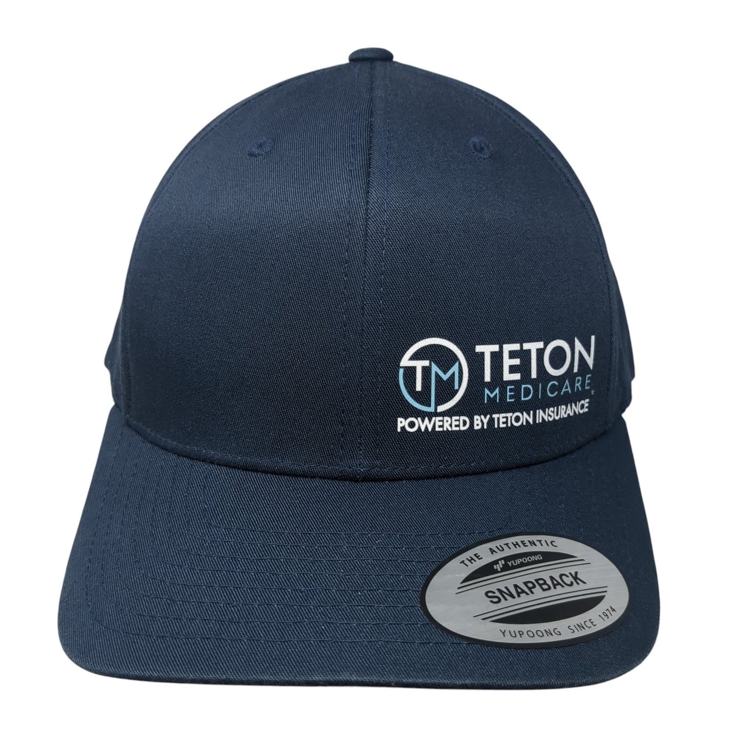 Teton Medicare Insurance Snapback Hat Blue One Size Adjustable Classics Yupoong