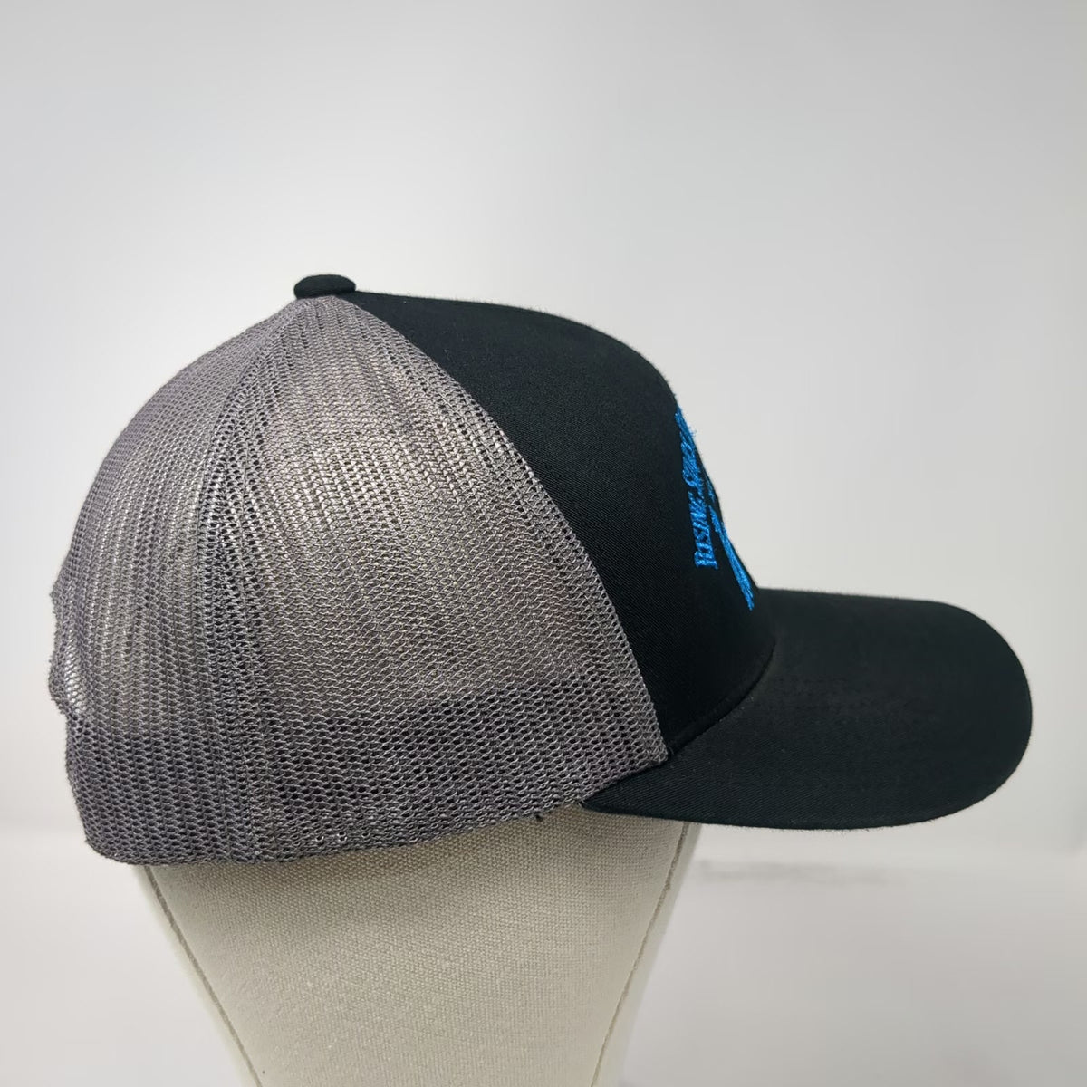 Pacific Headwear Trucker Hat Black One Size Snapback Mesh Horse Riding Center