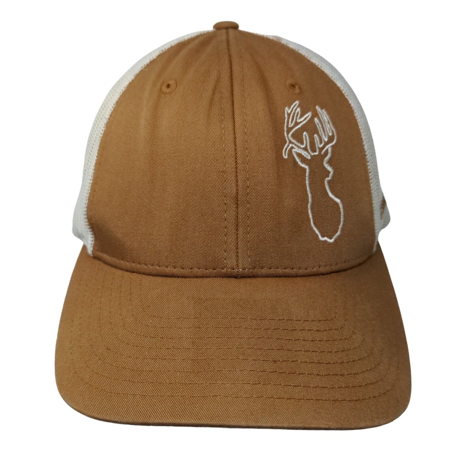 Southern Yell Snapback Trucker Hat Brown M/L Embroidered Mesh Back Richardson
