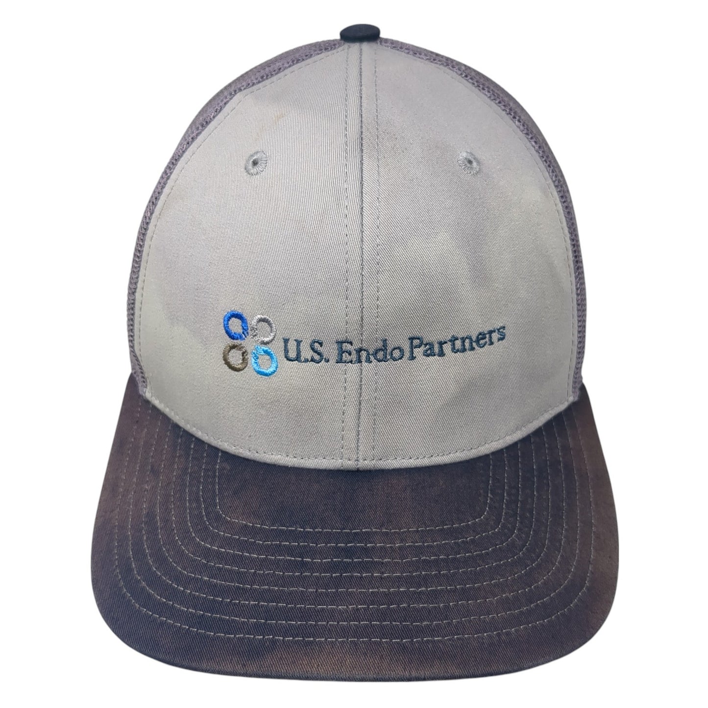 US Endo Partners Trucker Hat Gray One Size Adjustable Mesh Back Richardson
