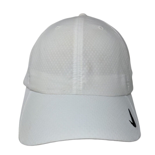 Nike Golf Strapback Hat White OSFM Adjustable Solid Heritage86 Dri-Fit