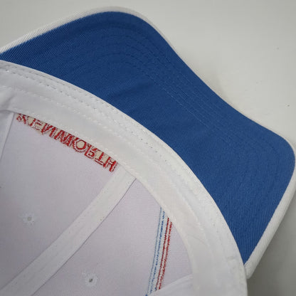 Kenworth Baseball Cap White One Size Red Blue Embroidered Logo Trucking Hat