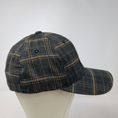 Kangol Baseball Cap Gray Plaid XL Flexfit Fitted Hat Suede Undervisor Logo