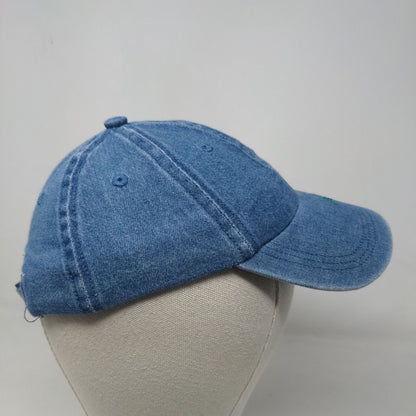 Kid Connection Girl's Strapback Hat Blue Size OS Embroidered Ladybugs Denim