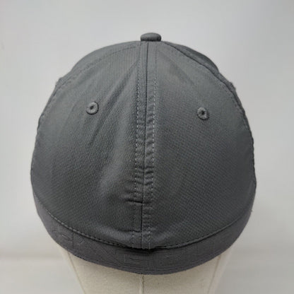 Under Armour Fitted Hat Gray Medium/Large 6 Panel Solid Vent Holes