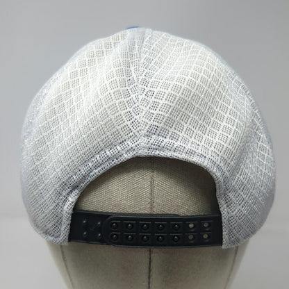 Petreven Zero Accidents Blue White One Size Trucker Hat Mesh Snapback Drilling