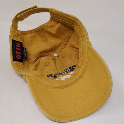 Great Smoky Mountains Strapback Hat Tanish-Yellow OSFM Embroidered Otto