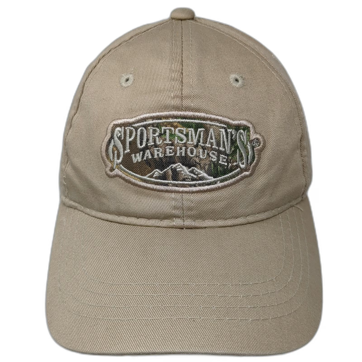 Outdoor Cap Sportsmans Warehouse Patch Baseball Cap Beige One Size Strapback Hat