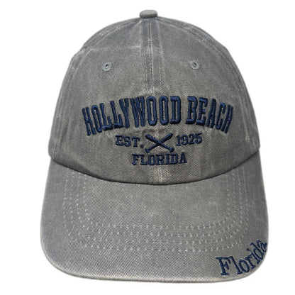 ZCS Equipment Baseball Cap Gray One Size Hollywood Beach Florida Embroidered Hat