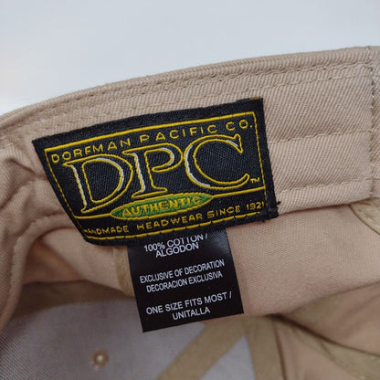 Depoe Bay OR Slideback Hat Tan OSFM Adjustable Embroidered Dorfman Pacific Co.