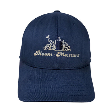Bloom-Masters Fitted Hat Blue Small-Medium Embroidered Flexfit Yupoong