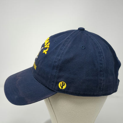 Desert Cactus Baseball Cap Blue One Size U.S. Navy Veteran Cotton Slideback Hat