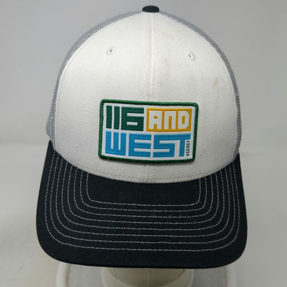 Richardson Trucker Hat White Black Gray One Size Mesh Snapback 116 And West