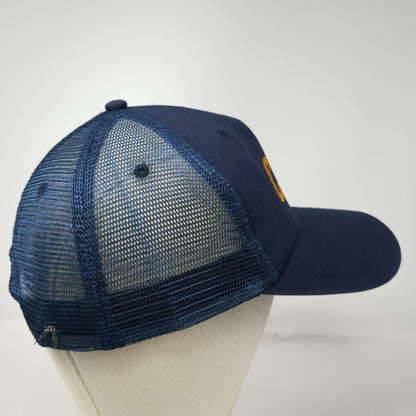 K-Products Trucker Hat Blue One Size CWX Embroidered Logo Snapback Mesh Cap