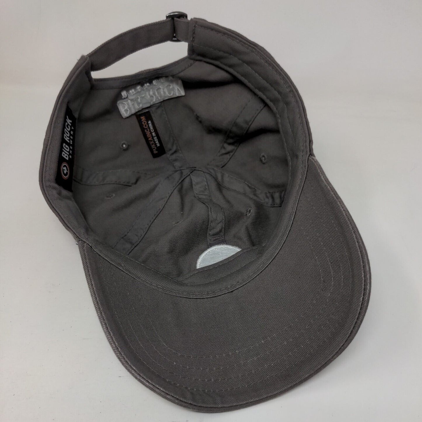 Big Rock Brewery Slideback Hat Gray One Size Embroidered 6 Panel