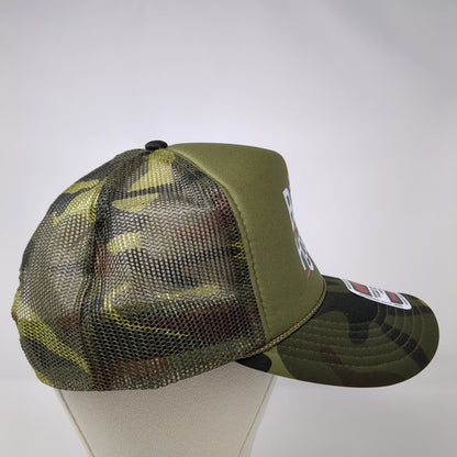 Boats Hoes 24 Snapback Trucker Hat Camouflage OSFA Adjustable Mesh Back Otto