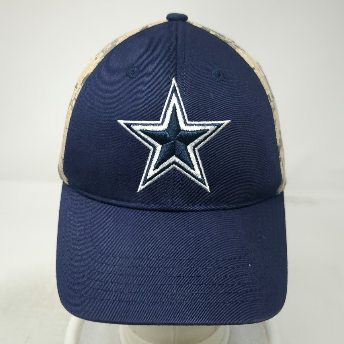 Dallas Cowboys NFL Authentic One Size Blue Digital Camo Strapback Hat Star Logo