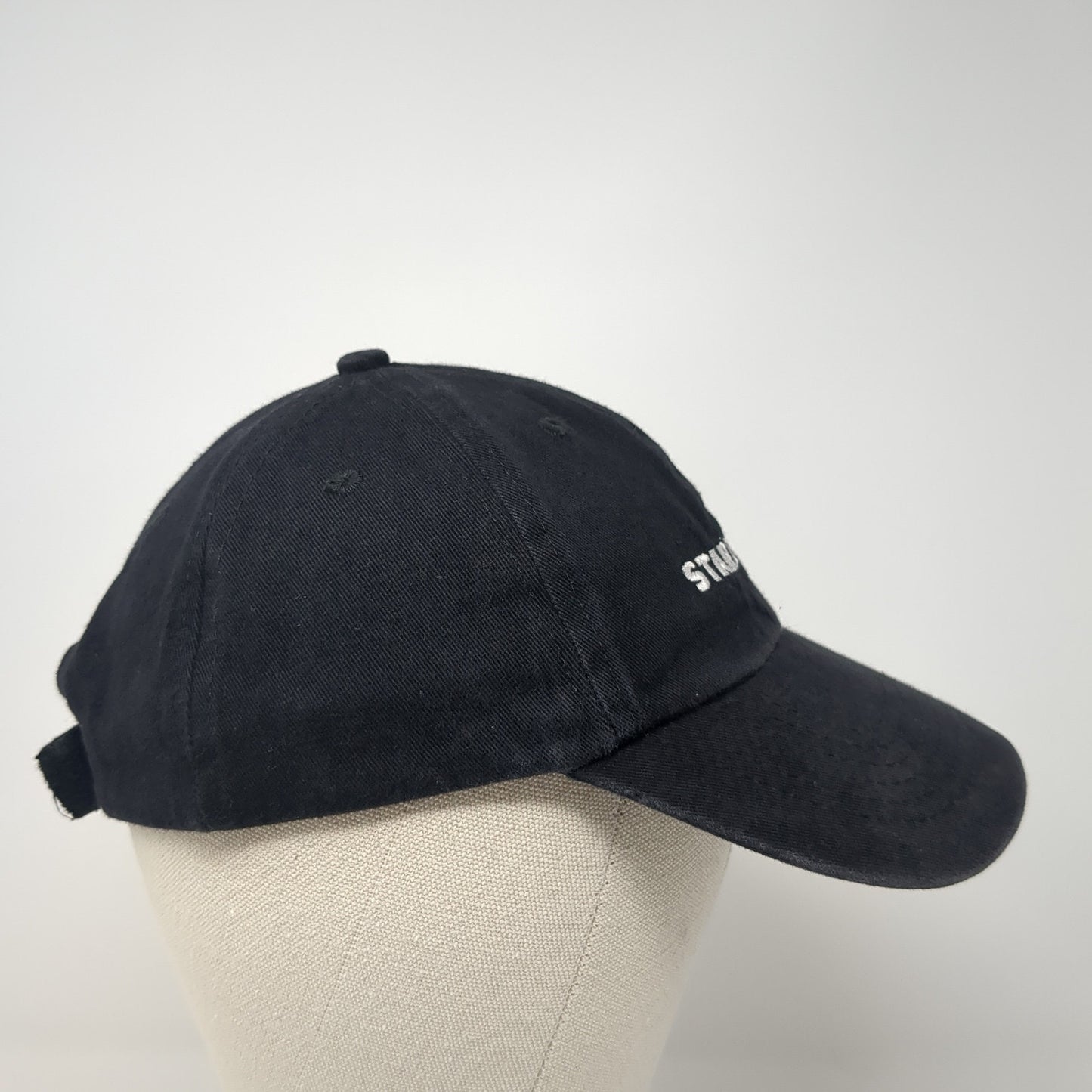 Starbucks Spell Out Strapback Hat Black One Size Adjustable Embroidered