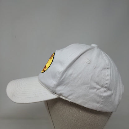 Bass Pro Shops Snapback Hat White OSFM Embroidered Gone Fishing 6 Panel