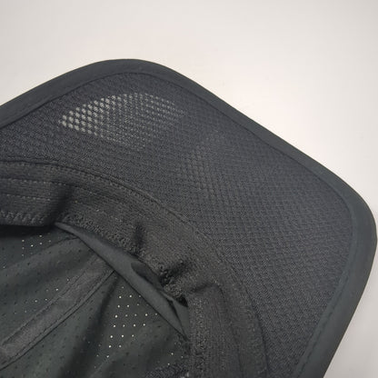 Unbranded Slideback 5 Panel Cap Black One Size Adjustable Breathable Blank