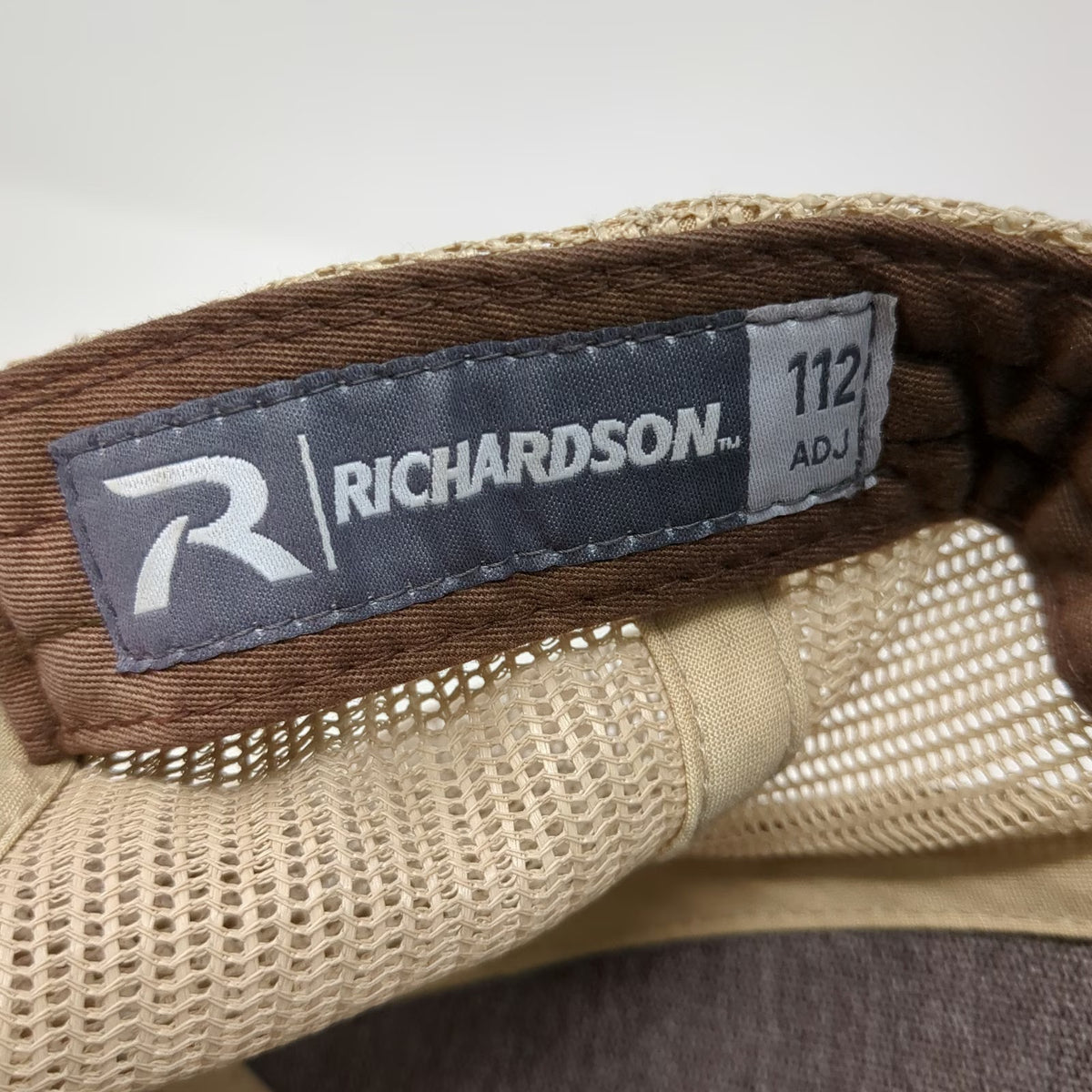 Richardson Trucker Hat Brown One Size Onager Miticide Est 2002 Mesh Back Patch