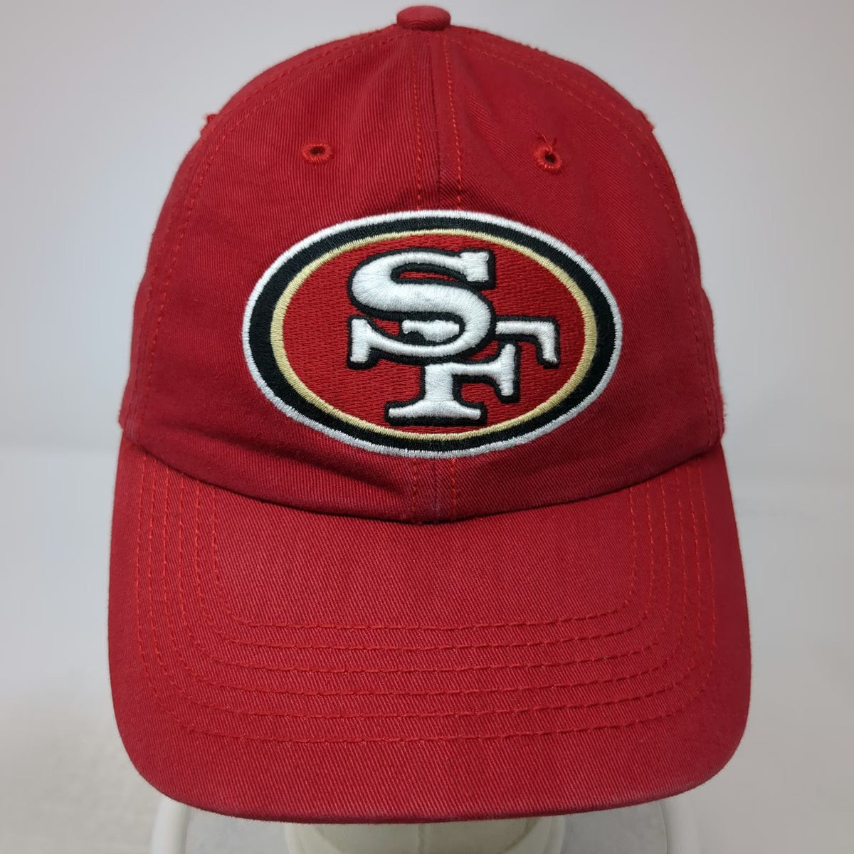 '47 San Francisco 49ers Baseball Cap Red S NFL Fitted Green Underbrim Hat