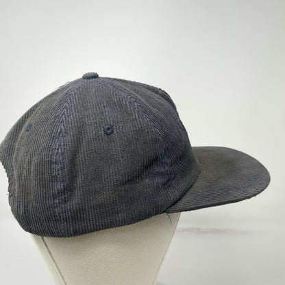 Jesus Saves Threads 5 Panel Blue One Size Corduroy Snapback Hat Embroidered
