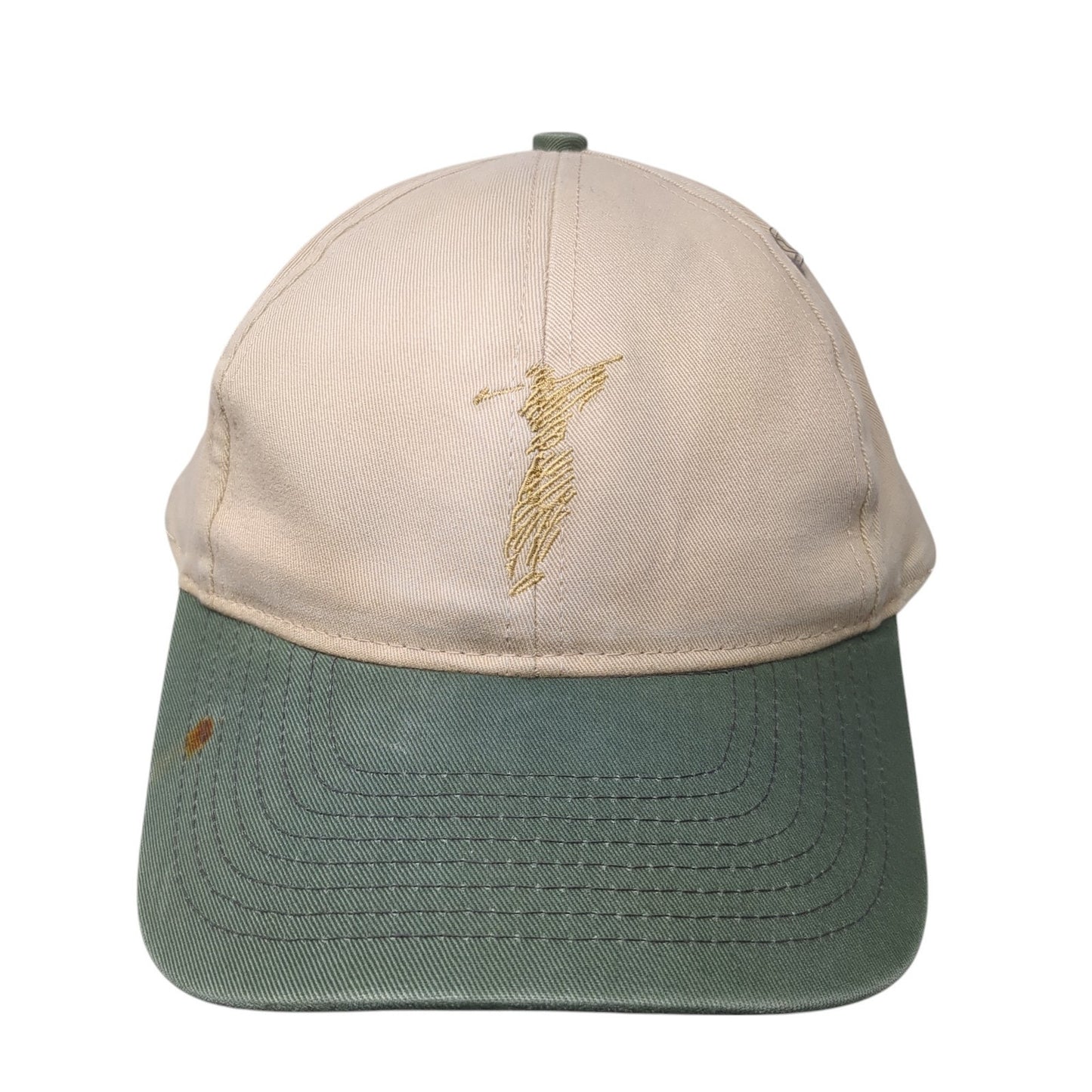 Man Golfing Slideback Hat Multicolor One Size Adjustable Embroidered