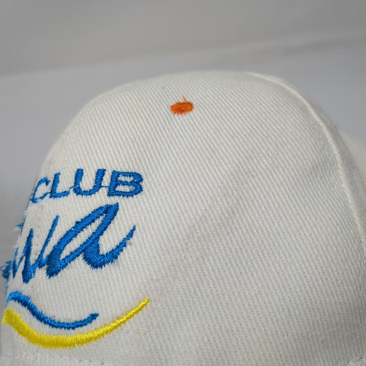 Baseball Cap White One Size Wyndham Resorts Club Viva Logo Adjustable Hat