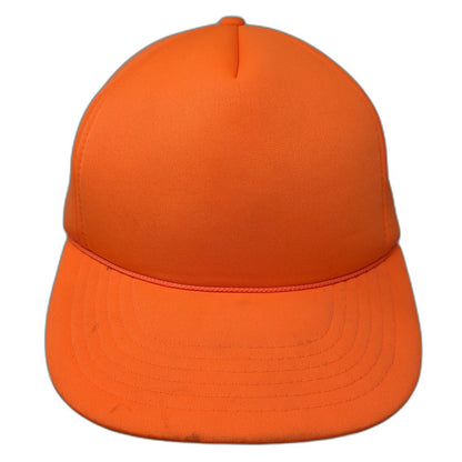 5 Panel Orange One Size Rope Foam Front Snapback Blank Green Undervisor Hat