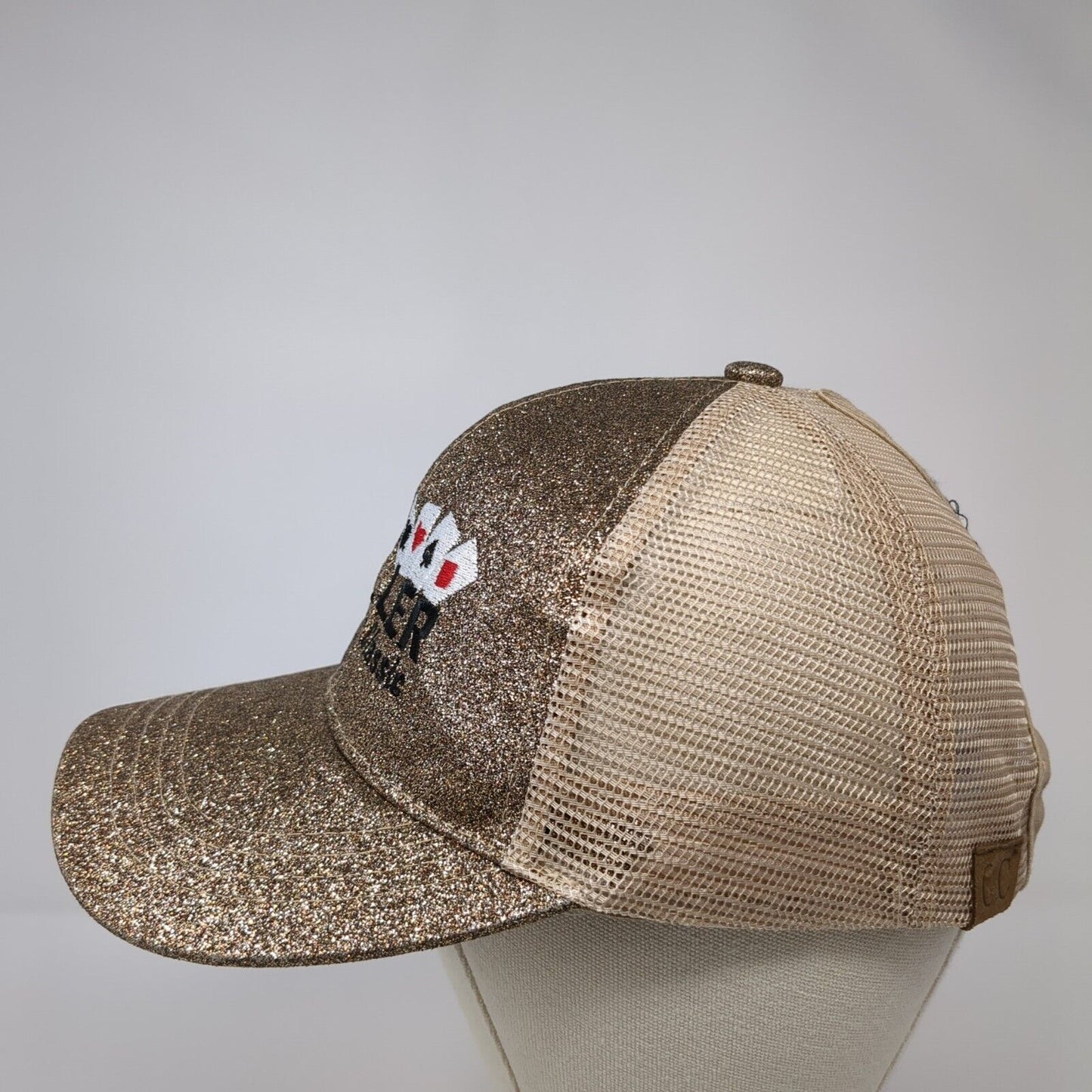 High Roller Reining Classic Ponyback Trucker Hat Multicolor One Size Mesh Back