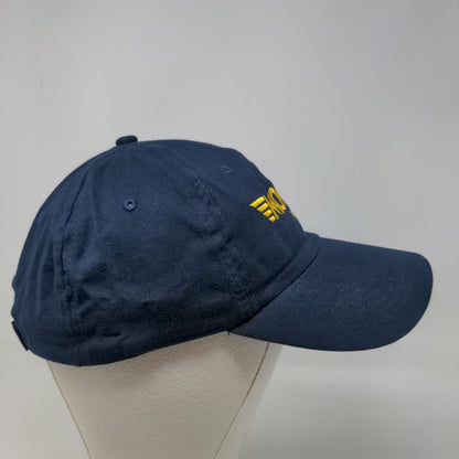 Monroe Brakes Men's Strapback Hat Blue Adjustable Embroidered Logo Cotton