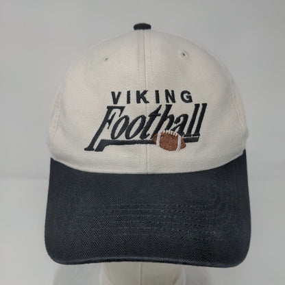 Viking Football Slideback Hat Tan One Size Embroidered Colorblock