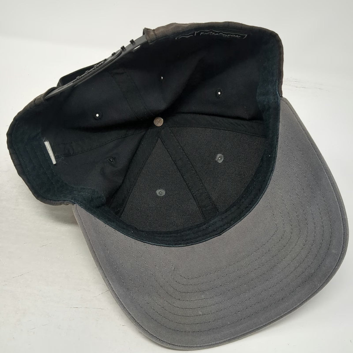 Richardson Snapback Hat Gray One Size Experience More Hiking Mountain Patch